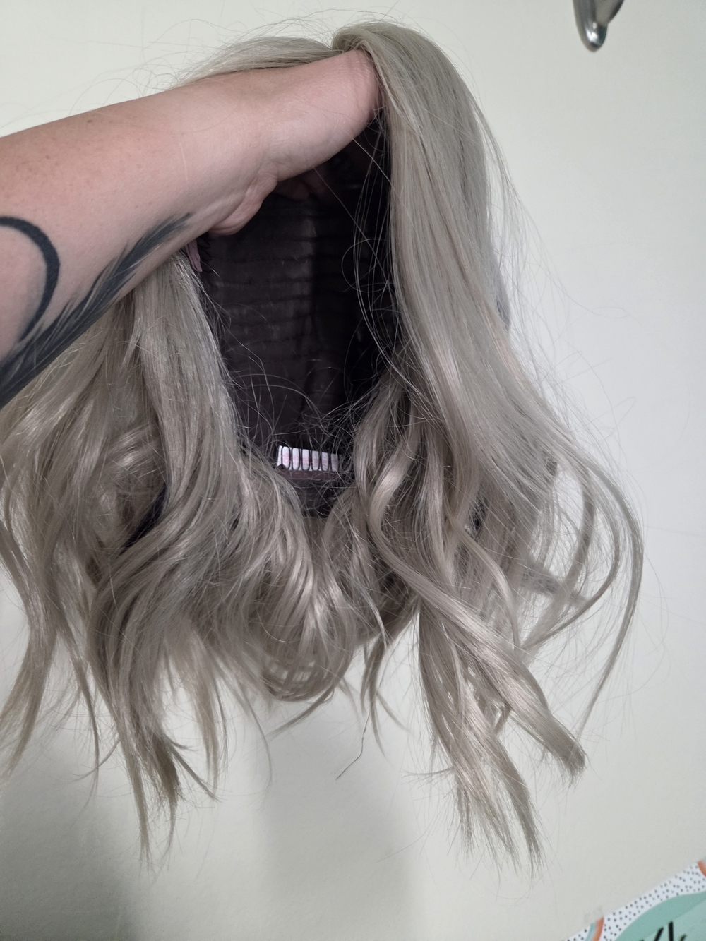 Christia Signature Blonde Wig Purple Highlights Chelsey Smith Crowns - Picture 4 of 5